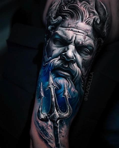 poseidon tattoo|poseidon trident tattoo meaning.